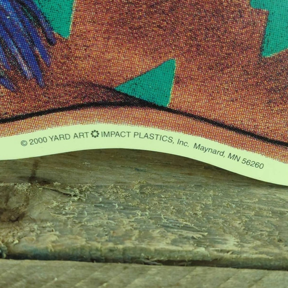 Vintage 2000 Christmas Santa Claus Yard Sign by Yard Art Impact Plastics - Picture 3 of 7